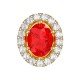 Real Ruby Earring