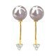 Pearl Earrings Gold Stud