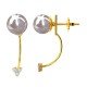 Pearl Earrings Gold Stud