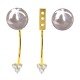 Pearl Earrings Gold Stud