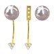 Pearl Earrings Gold Stud