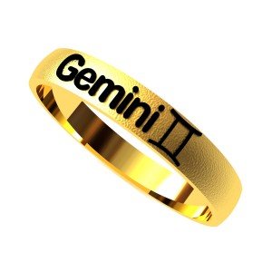 Gemini Zodiac Sign Ring