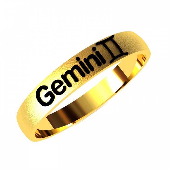 Gemini Zodiac Sign Ring