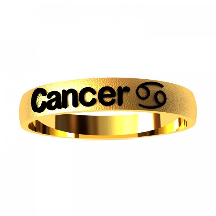 Cancer Zodiac Sign Ring