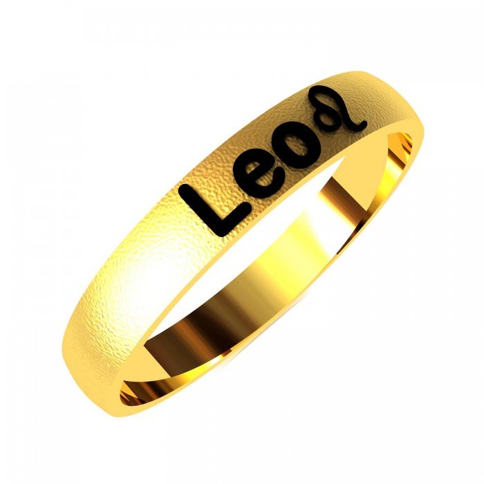 Leo Zodiac Sign Ring