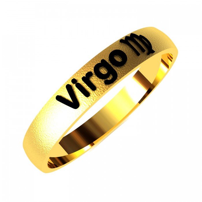 Virgo Zodiac Sign Ring