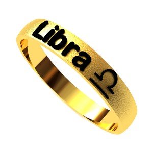 Libra Zodiac Sign Ring