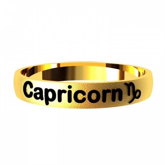 Capricorn Zodiac Sign Ring