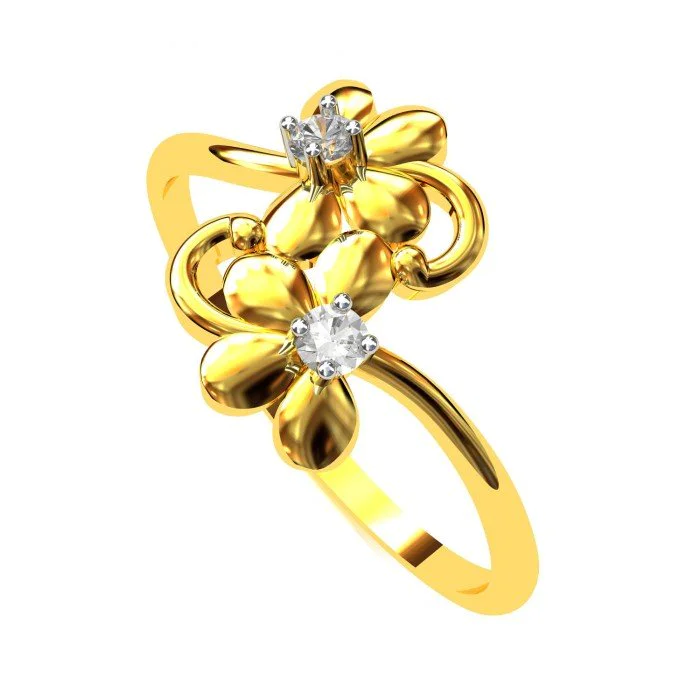 Stylish Adjustable American Diamond Ring for girls and women