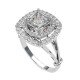 Princess Cut American Diamond Solitaire Ring