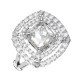 Princess Cut American Diamond Solitaire Ring