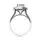 Princess Cut American Diamond Solitaire Ring