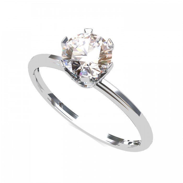 American Diamond Solitaire Ring Men and Women