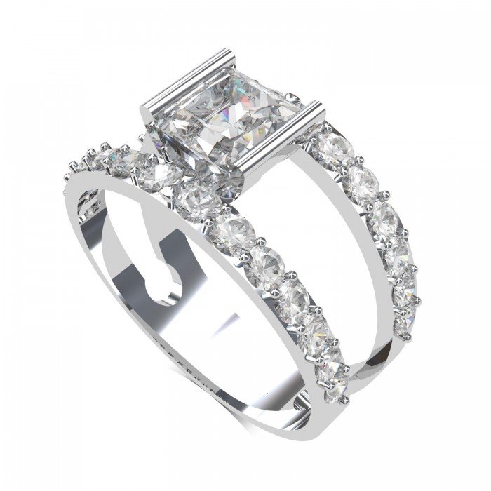 Princess Solitaire Rings