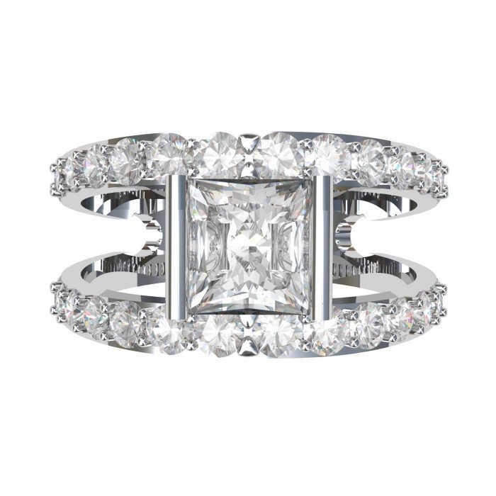 Princess Solitaire Rings