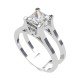 Princess Cut Solitaire Ring for Men