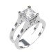 Princess Cut Solitaire Ring for Men