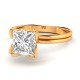 Pretty Princess Cut Solitaire Ring