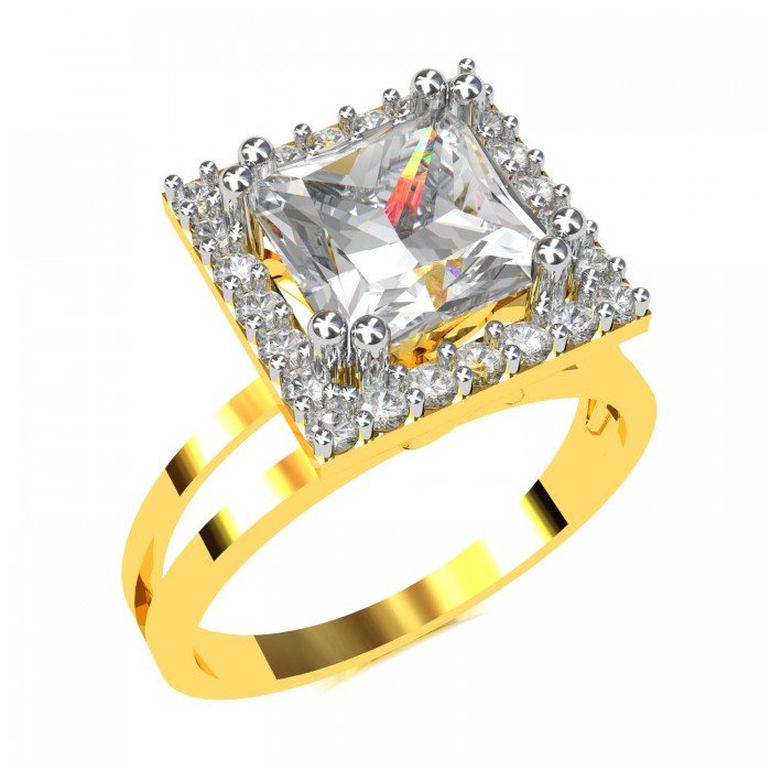 Super Ideal Princess Cut Ring