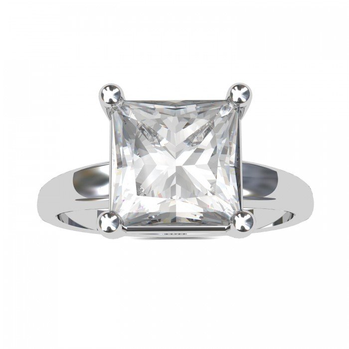 Large Princess Cut American Diamond Ring