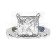 Large Princess Cut American Diamond Ring