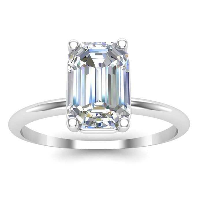 Emerald-Cut Solitaire Ring