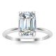 Emerald-Cut Solitaire Ring