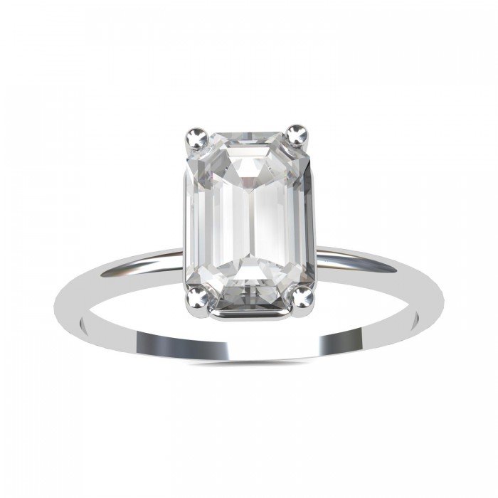 Emerald-Cut Solitaire Ring