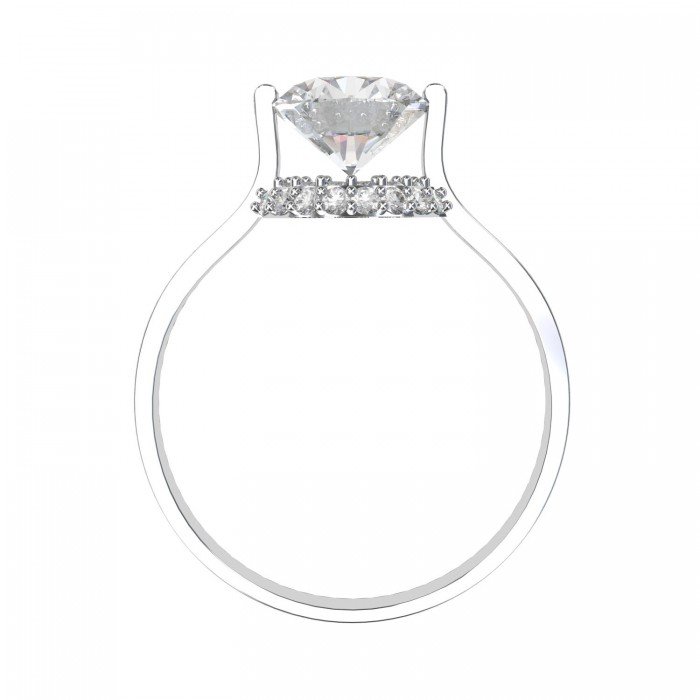 2 Carat American Diamond Solitaire Ring