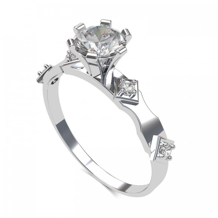 1 Carat American Diamond Solitaire Ring