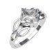 Princess-Cut Solitaire Engagement Ring