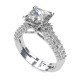 Princess-Cut Solitaire Wedding Ring