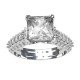 Princess-Cut Solitaire Wedding Ring