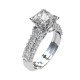 Princess-Cut Solitaire Wedding Ring