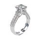 Princess-Cut Solitaire Wedding Ring