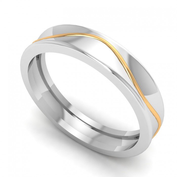 White Gold Band Ring