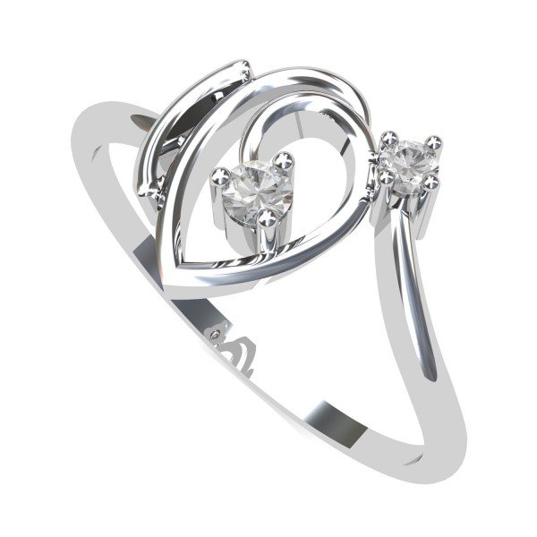 White Gold Ring for Girl White Gold Ring for Girl