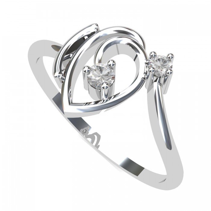 White Gold Ring for Girl