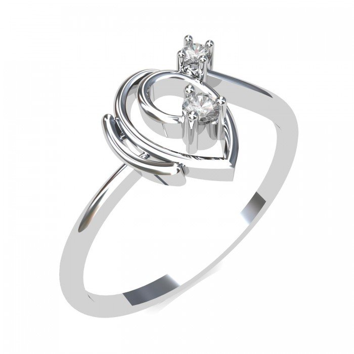 White Gold Ring for Girl