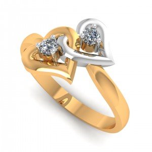 Double Heart Ring