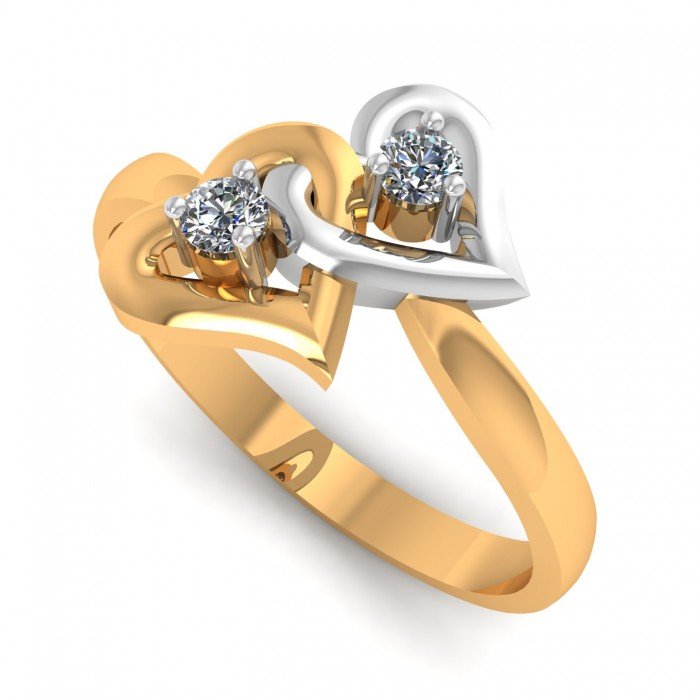 Double Heart Ring