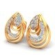 Yellow Gold American Diamond Earring