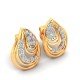 Yellow Gold American Diamond Earring