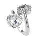 White Gold Heart Ring