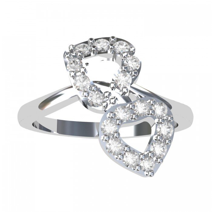 Double Heart Valentine Ring