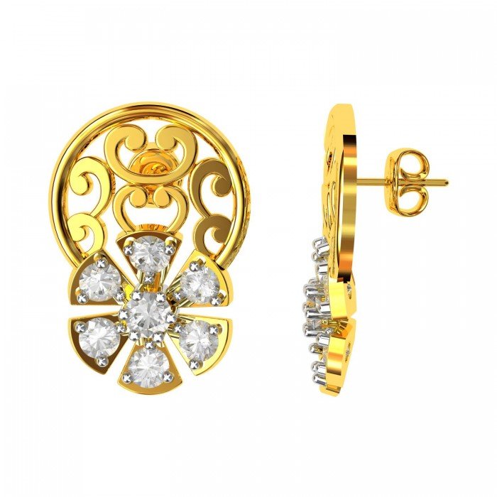 Small Stud Earrings Gold