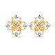 Yellow Gold Pear Diamond Earring