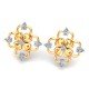 Yellow Gold Pear Diamond Earring