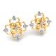 Yellow Gold Pear Diamond Earring