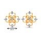 Yellow Gold Pear Diamond Earring